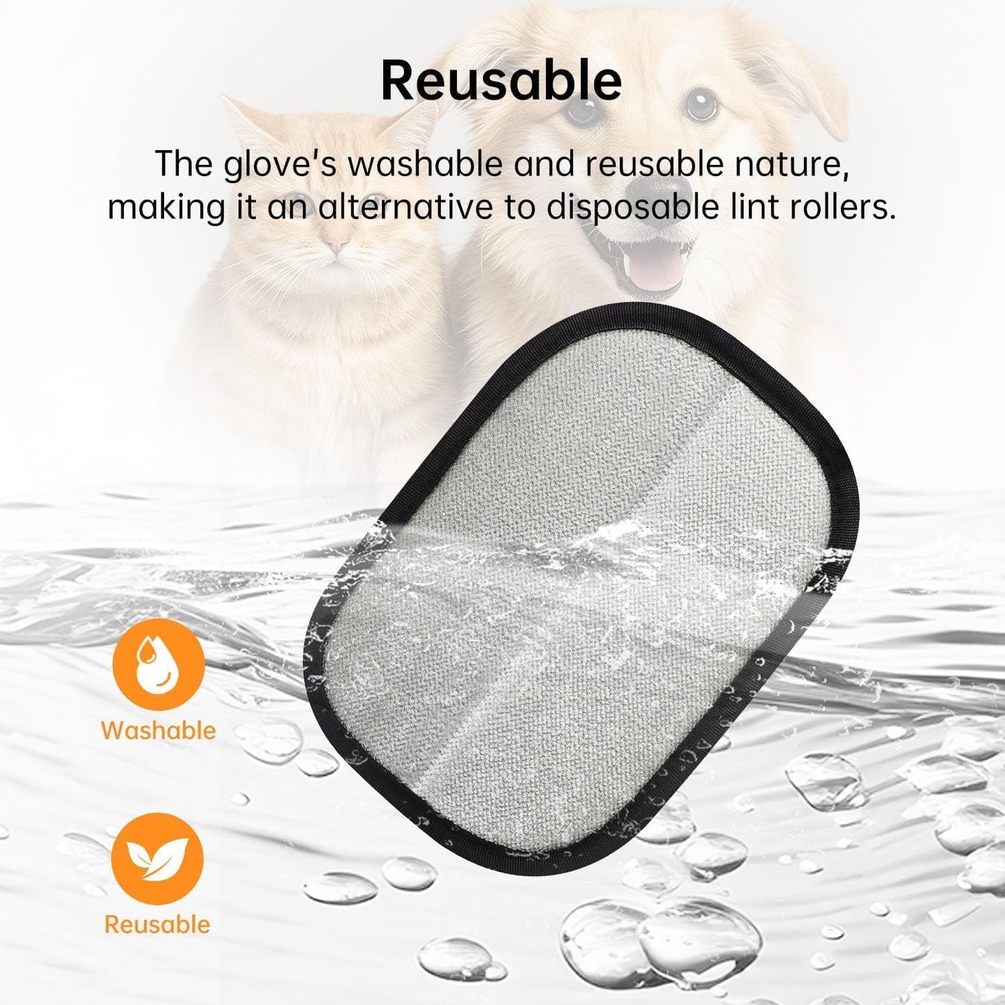 1PCS Pet Hair Removal Glove,Electrostatic Pet Hair Removal Gloves,Reusable Cat & Dog Hair Remover (1PCS)