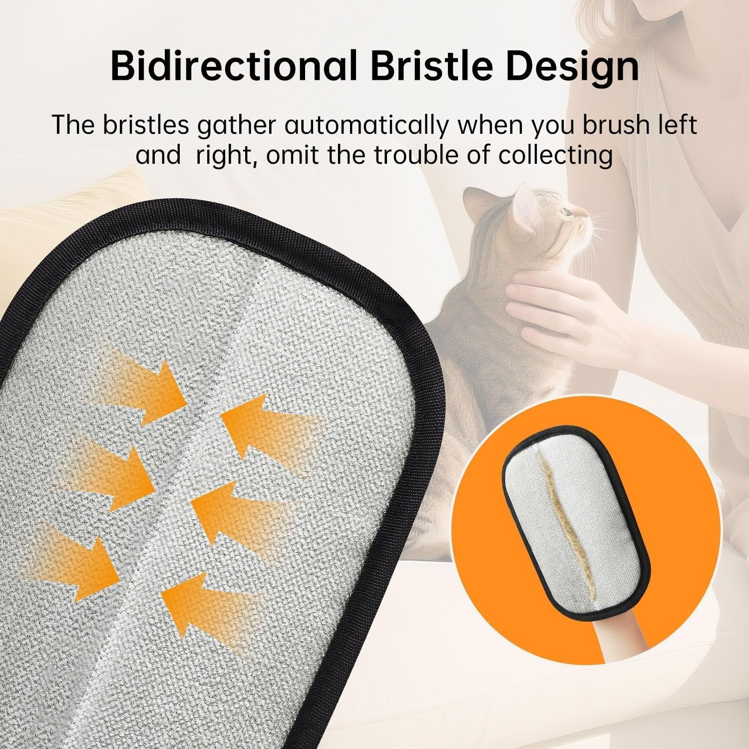 1PCS Pet Hair Removal Glove,Electrostatic Pet Hair Removal Gloves,Reusable Cat & Dog Hair Remover （1PCS）